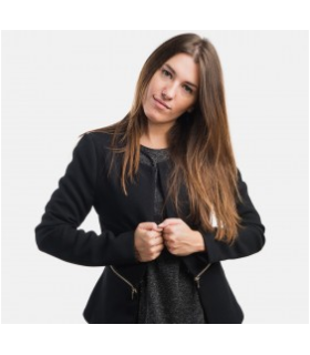 Fashion block moto jackets
