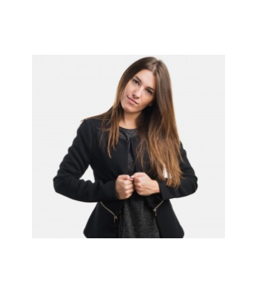 Fashion block moto jackets