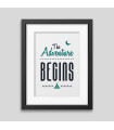 The adventure begins Framed poster